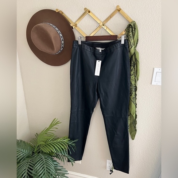 cupcakes & cashmere Pants - Cupcakes and Cashmere NWT Black Faux Leather Leggings Pants Stretch Grunge Punk